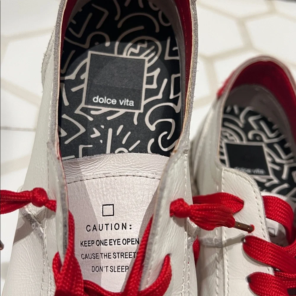 Dolce Vita Red and White Sneakers - Picture 5 of 5
